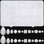630Pcs 15 Styles Electroplate Glass Beads