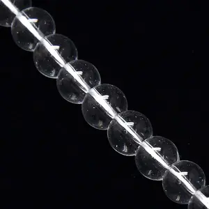 Crystal Glass Round Beads Strands