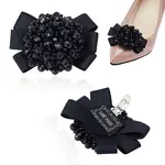 Flower Polyester Crystal Shoe Decoration