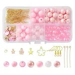 DIY Round Acrylic & Alloy Dangle Earring Making Kit
