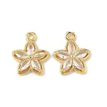 Brass Micro Pave Cubic Zirconia Pendants