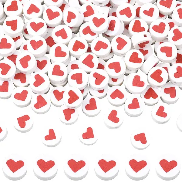 300Pcs Handmade Polymer Clay Beads