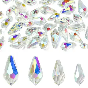 40Pcs 4 Styles Glass Charms