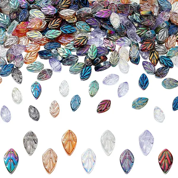 260Pcs 13 Colors Electroplate Glass Beads Strands