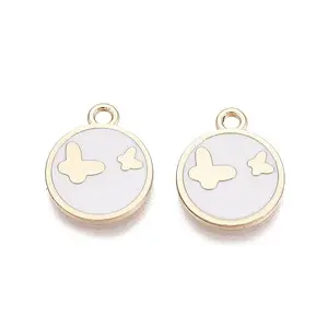 Rack Plating Alloy Enamel Pendants