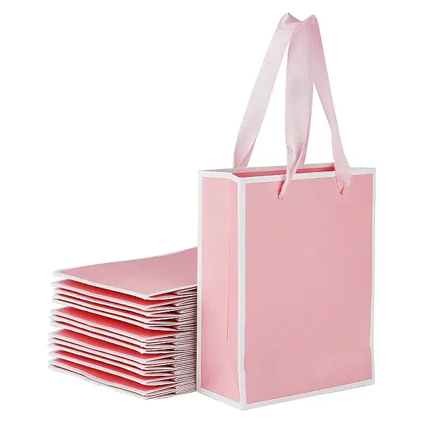 Folding Paper Gift Bags with Handle