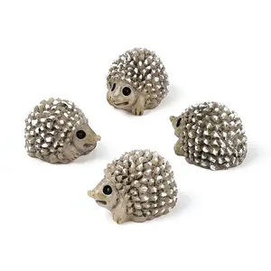 Synthetic Resin Hedgehog Miniature Ornaments