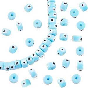 Nbead Handmade Evil Eye Lampwork Beads Strands
