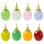 8Pcs 8 COlors Handmade Lampwork Pendants