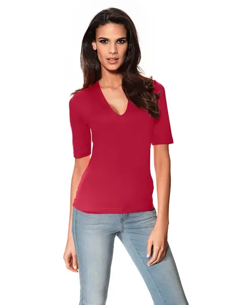 heine Tričko  tmavočervená