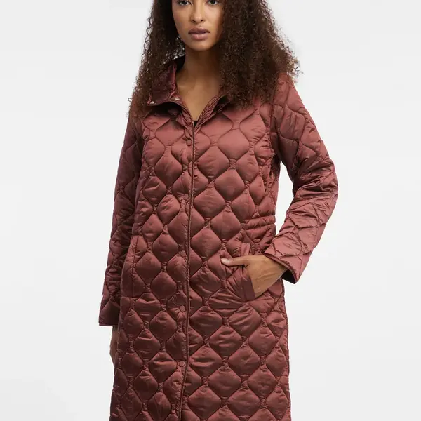 Orsay Hnědý dámský lehký prošívaný kabát - Dámské