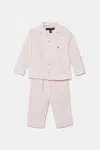 Dětské bavlněné pyžamo Polo Ralph Lauren 2-pack růžová barva, 3P0198