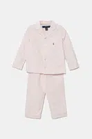 Dětské bavlněné pyžamo Polo Ralph Lauren 2-pack růžová barva, 3P0198
