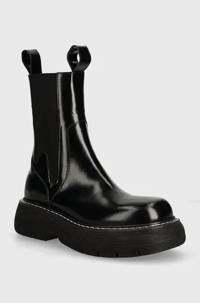 MSGM Kožené kotníkové boty MSGM