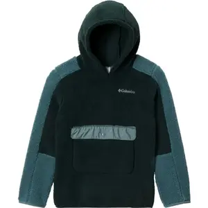 Columbia RUGGED RIDGE SHERPA HOODIE Detská  mikina, tmavo zelená, veľkosť