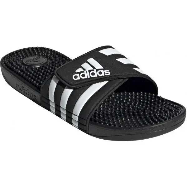 adidas ADISSAGE Šľapky unisex, čierna, veľkosť 43 1/3