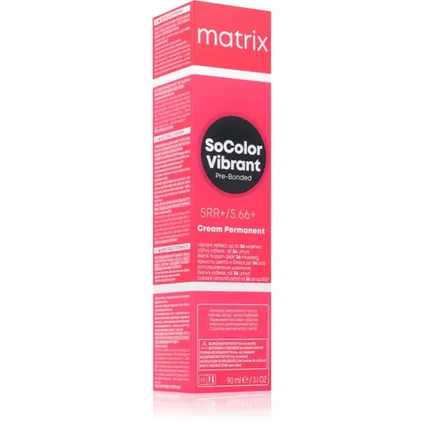 Matrix SoColor Vibrant Pre-Bonded Cream Permanent permanentní barva na vlasy pro zářivou barvu vlasů 90 ml