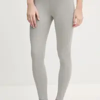 Tréninkové legíny Calvin Klein Performance šedá barva, s potiskem, LVGWS5L609