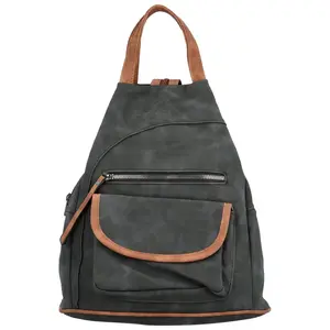 Stylový dámský koženkový batůžek Levetris, černý