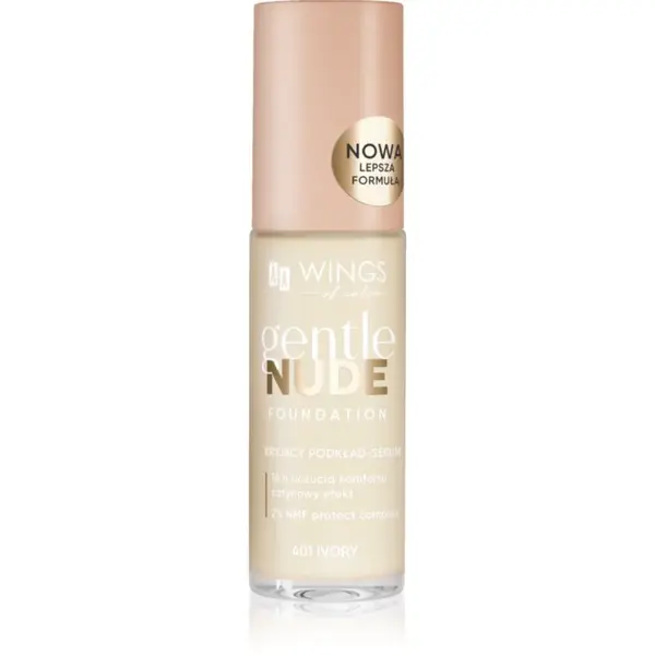 AA Wings of Color Gentle Nude Foundation tekutý make-up s hydratačným účinkom odtieň 401 Ivory 30 ml