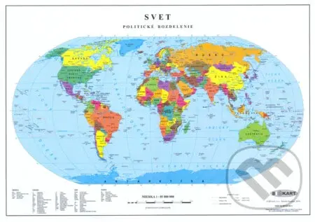 Svet - mapa 1:85 mil laminovaná (Politické rozdelenie)