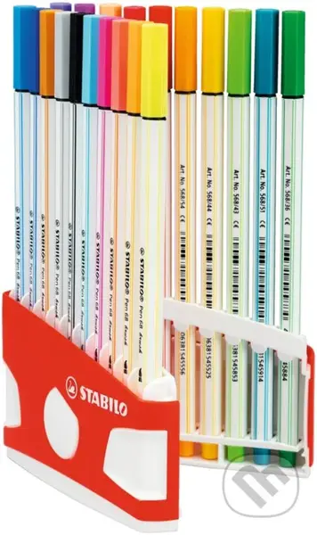 STABILO Pen 68 brush (20 ks ColorParade)