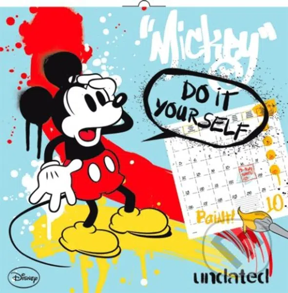 "Mickey" Do it yourself - undated (nástěnný omalovánkový nedatovaný kalendář)