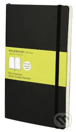 Moleskine - čierny zápisník v mäkkej väzbe (stredný, čistý)