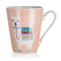 Hrnek Lama 320 ml, růžový