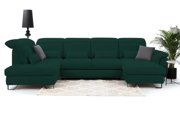 Sedací souprava Giovani do U - látka Urban Provedení: Pravá U, Nožičky: Nožičky kovové - černé, látka: Urban 11