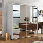 Šatní skříň Ska A19 Barva korpusu: Bílá, Rozměry: 230 cm, Dveře: Dub-Artisan