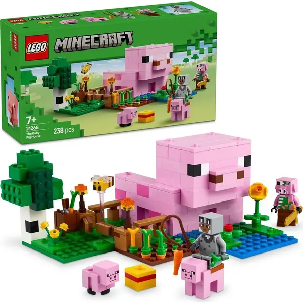LEGO® Minecraft® 21268 Domček Prasiatka