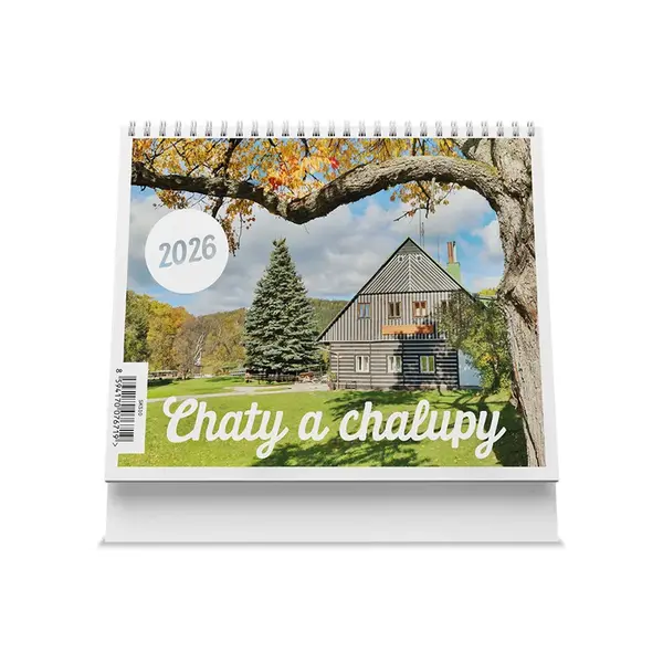 Chaty a chalupy 2026 - stolní kalendář