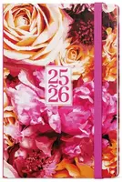 18měsíční týdenní diář 2026 Lungo B6 Růže