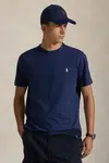 Bavlněné tričko Polo Ralph Lauren pánské, černá barva, 710916698
