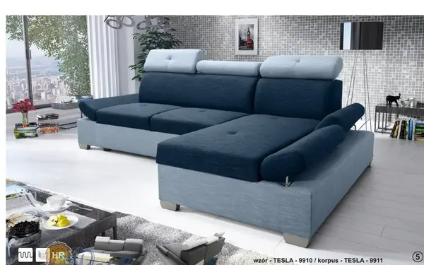 Sedací souprava Neli Provedení: Levá varianta, látka: TESLA 9910 / TESLA 9911