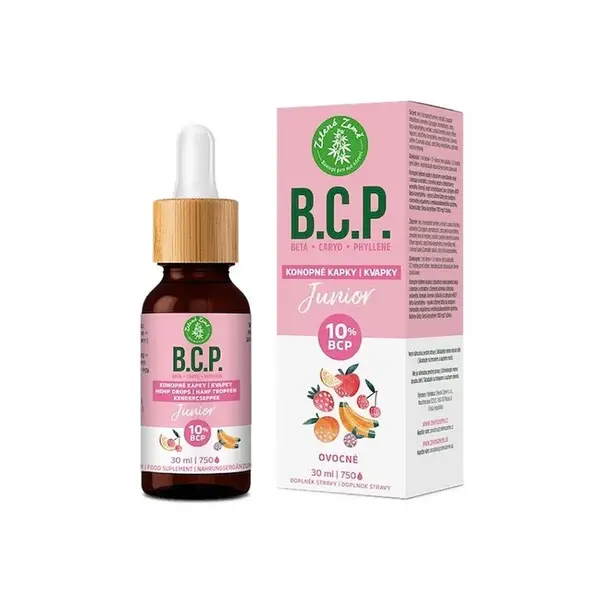 ZELENÁ ZEMĚ B.C.P. Konopné kapky s BCP Junior 30 ml