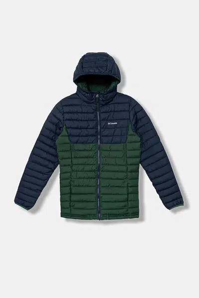 Dětská bunda Columbia Powder Lite hnědá barva, 2090023