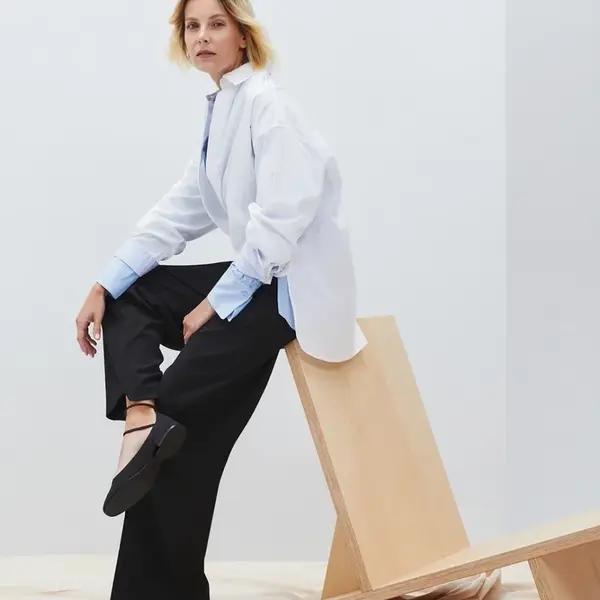 Marisse Women's Shirt L-Ko-4602 White