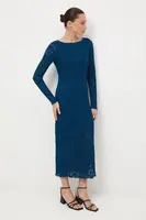 Šaty Medicine zelená barva, midi, přiléhavé