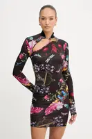 Šaty Versace Jeans Couture černá barva, mini, přiléhavé, 79HAO971 JS519