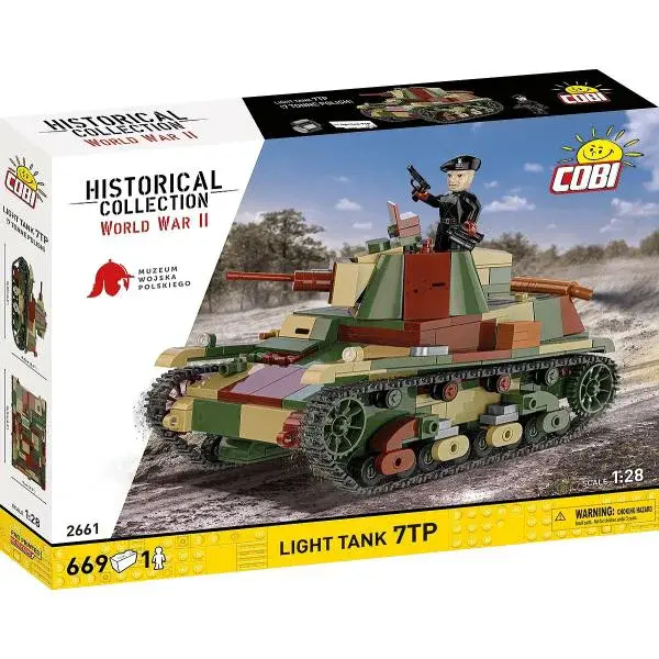 Cobi 2661 Polský lehký tank 7TP - World War II 1:28