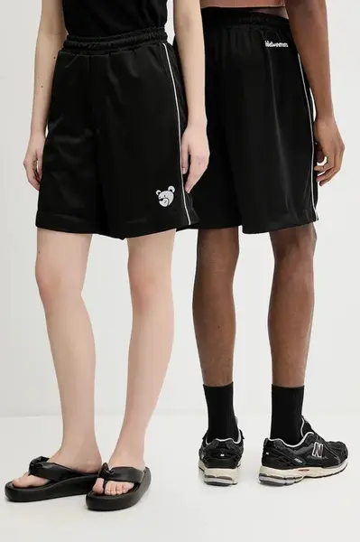 Kraťasy Inbetweeners černá barva, s aplikací, S5TWUABE021