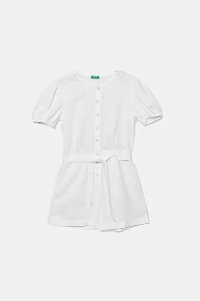 Dětský lněný overal United Colors of Benetton