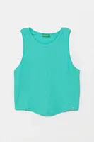 Dětský bavlněný top United Colors of Benetton tyrkysová barva, 31H3CH01F