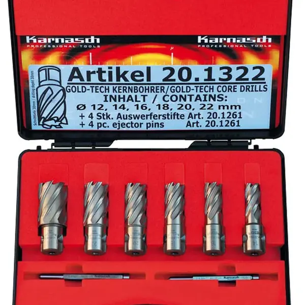 Karnasch® Sada jádrových vrtáků Karnasch GOLD-LINE 30