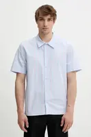 Bavlněná košile Won Hundred pánská, modrá barva, regular, s klasickým límcem, 3558-14268