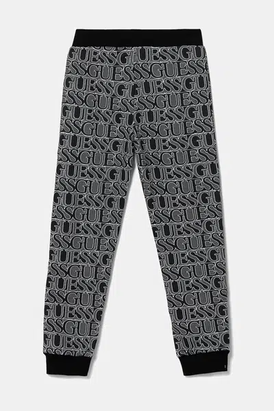 Dětské bavlněné tepláky Guess černá barva, J5YQ13 KAD74