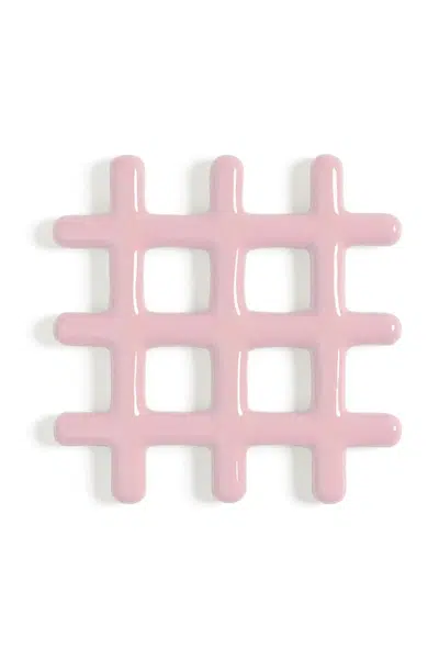 Podložka na horké nádobí &k amsterdam grid pink růžová barva