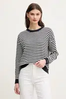 Svetr Pepe Jeans POPPY dámský, tmavomodrá barva, lehký, PL702278